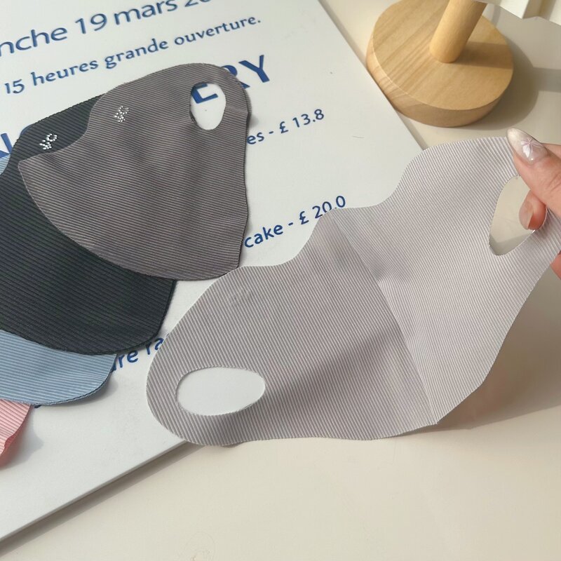 Máscara de proteção solar integrada sem costura com proteção UV, seda gelo, guarda-sol feminino fino de uma peça, verão