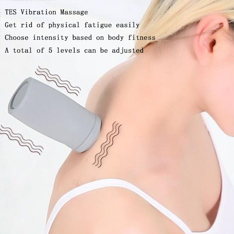 Masajeador de ventosas eléctrico portátil EMS, masajeador de espalda y cuello con ventosa al vacío, relajación corporal