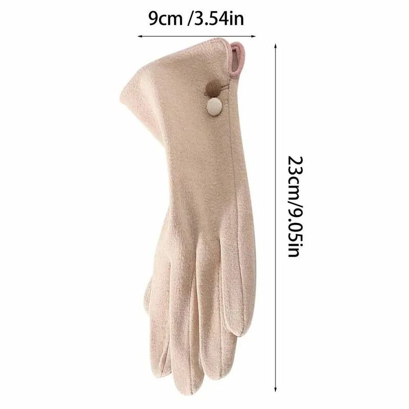 Модные женские теплые перчатки, новые зимние перчатки с теплой подкладкой для сенсорных экранов, теплые перчатки для сенсорных экранов, для холодной погоды
