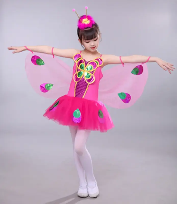 Dziewczęca sukienka strój baletowy z cekinami dla dzieci impreza scena balowa taniec przebranie dziecięca Performance Jazz tutu sukienka