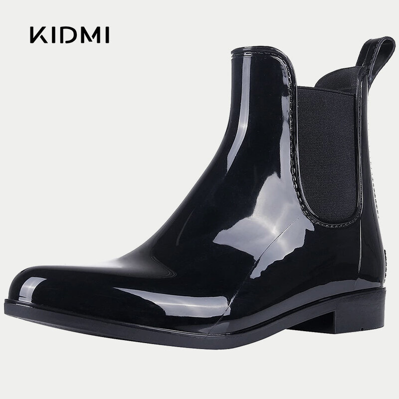 Ботинки Kidmi женские резиновые, мягкие короткие сапоги от дождя, Нескользящие, водонепроницаемые, для улицы, домашняя обувь, на лето