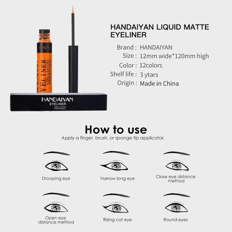 Eyeliner liquide coréen ultra-fin à séchage rapide pour femmes, eye-liner liquide, cosmétiques imperméables, maquillage des yeux