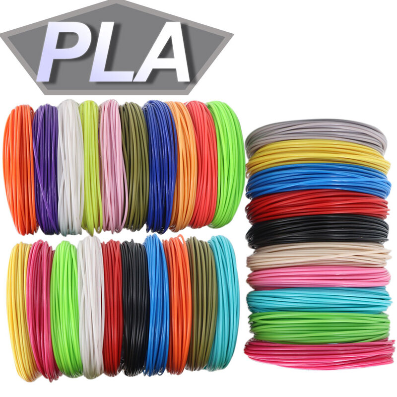 Filamento PLA colorido para material de impresión de pluma 3D 1,75 mm de diámetro 10/20/30 colore 100M 150M 200M Incoloro e inodoro Seguro y respetuoso con el medio ambiente Pluma de impresión 3D Consumibles para niños