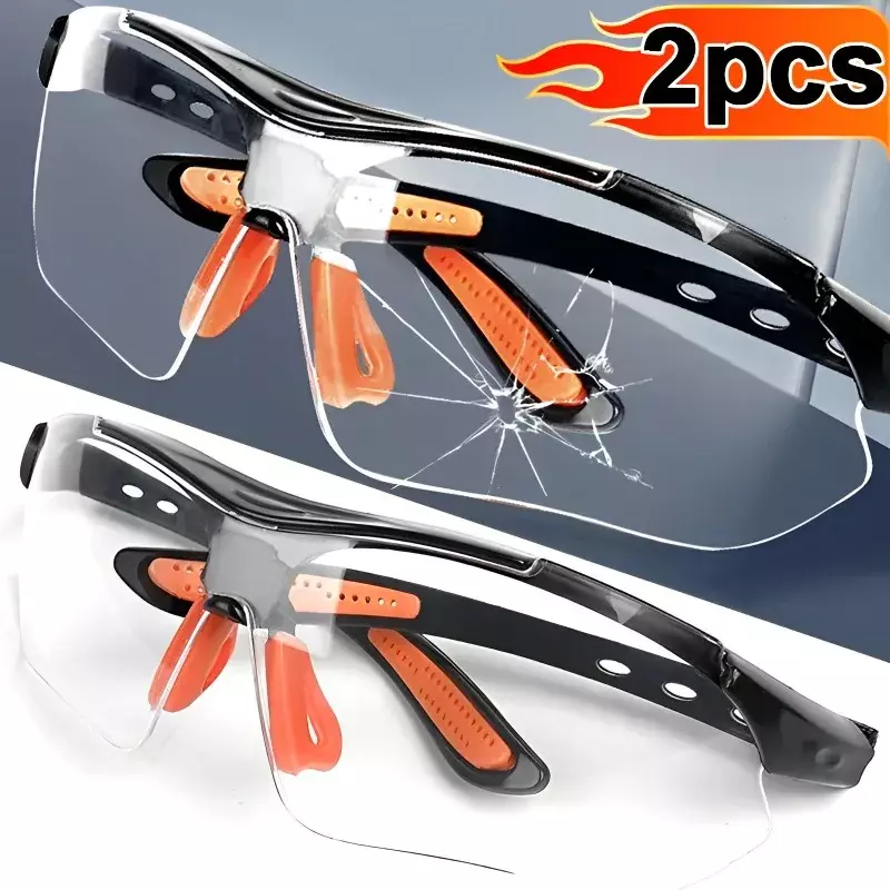 Przezroczyste okulary zapobiegające piasku Wiatroszczelne okulary ochronne Wentylowane okulary Laboratorium robocze Okulary ochronne Okulary