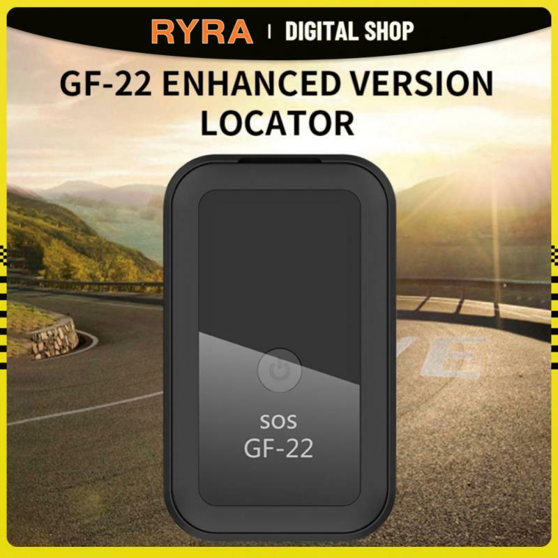 RYRA 미니 차량 GPS 트래커 로케이터, 실시간 추적, 휴대용 차량 GPS 트래커, 글로벌 위치 원격 모니터 알람 GF-22
