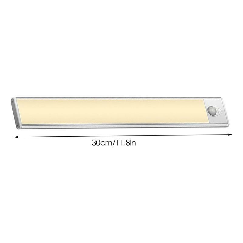 Under Cabinet Light Rechargeable LED Light With Motion Sensor Ultrathin Stick-On Light Indoor Light For Stairs Basements