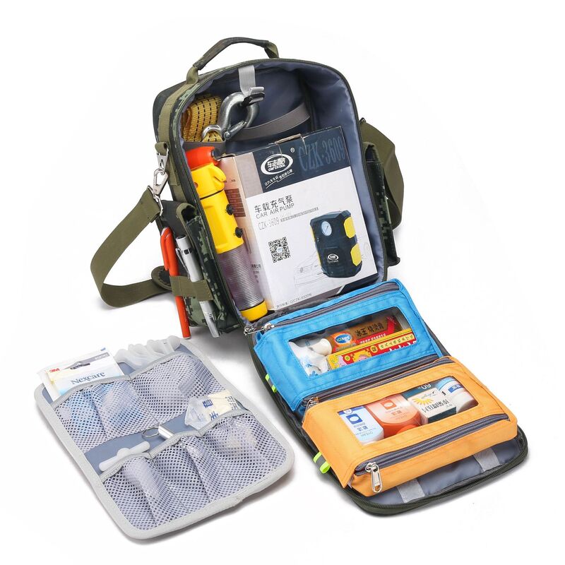กระเป๋าทางการแพทย์ว่างเปล่ากู้ภัยหน่วงไฟกันน้ำได้, Relief ฟลัดไลท์ความจุเยอะกระเป๋าเป้สะพายหลังหลบหนี kotak p3k ในบ้าน