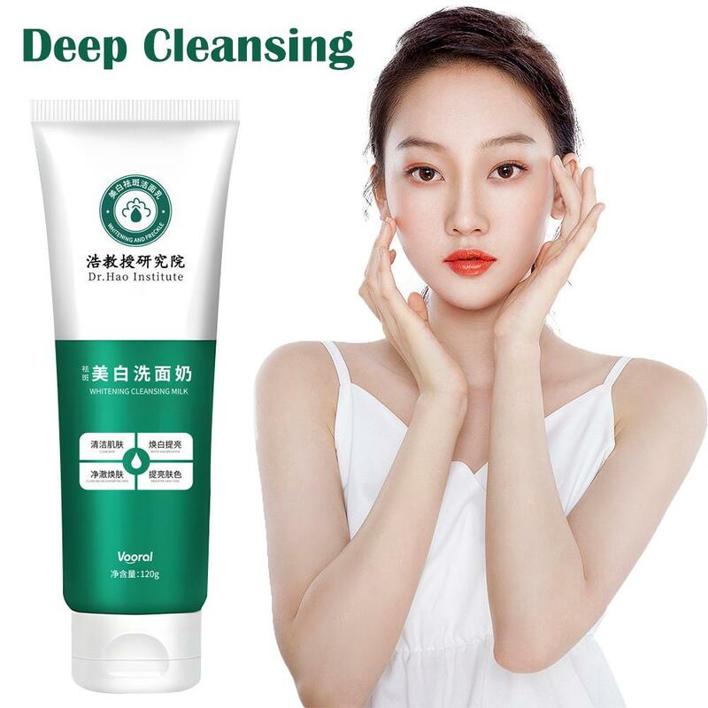 120g Whitening Facial Cleanser Skin Hydrates Amino Acids Deep Cleansing Pore Refining Moisturizes Foaming Face Wash