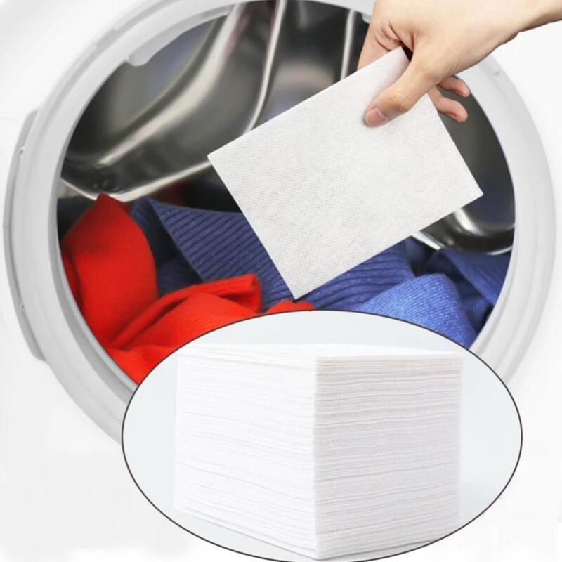 Kertas penangkap warna kertas penyerapan warna Anti kain dicelup daun warna cucian lari menghilangkan lembar untuk mesin cuci