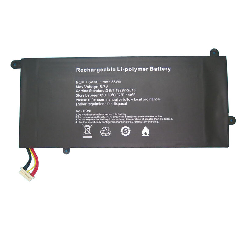 Baterai pengganti Laptop U557788PV-2S1P 7.6V 5000MAH 38WH 10PIN 7 baris baru