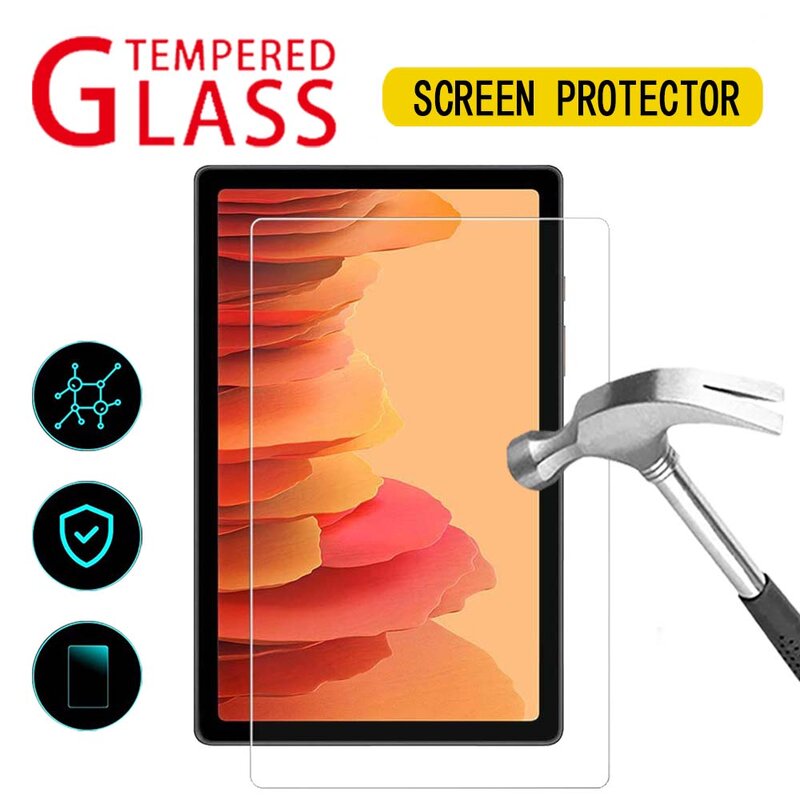 Protector de pantalla de vidrio templado 9H para tableta Samsung Galaxy Tab A7, película protectora sin burbujas, 10,4 pulgadas, 2020, SM-T500, T505
