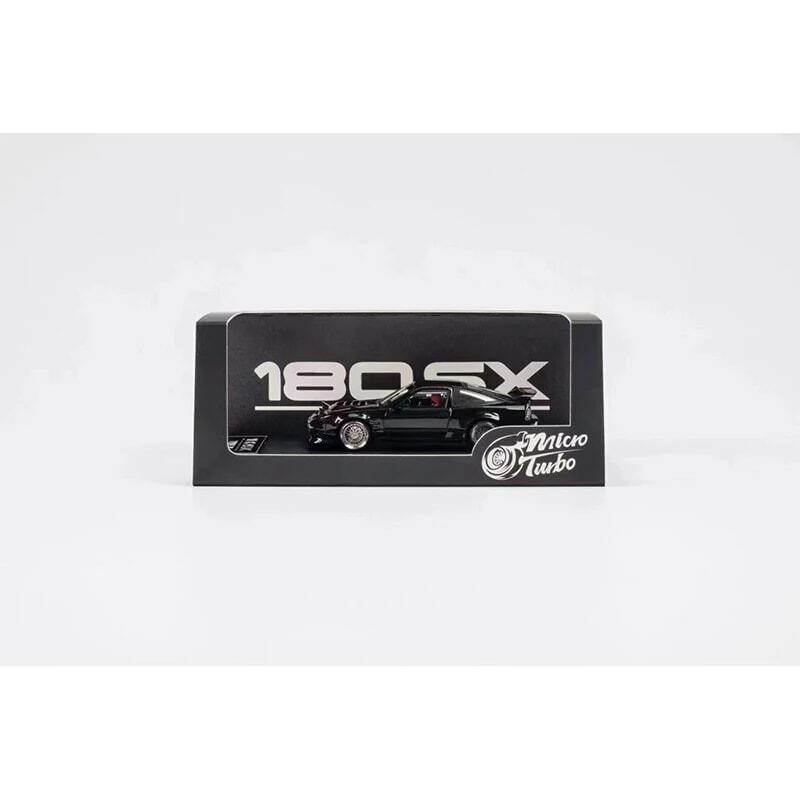 نموذج سيارة ديوراما دييكاست معدني ، مجموعة توربو صغيرة ، ألعاب مصغرة سوداء ، طن في المخزون ، 1:64 S13 سيلفيا 180SX نوع X X