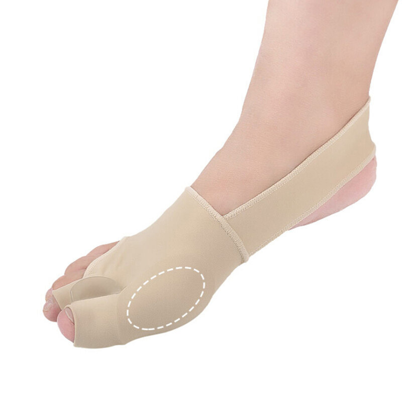 1 Pair Gel Two Toe Splint Straightener Corrector Hallux Valgus Orthopedic Foot