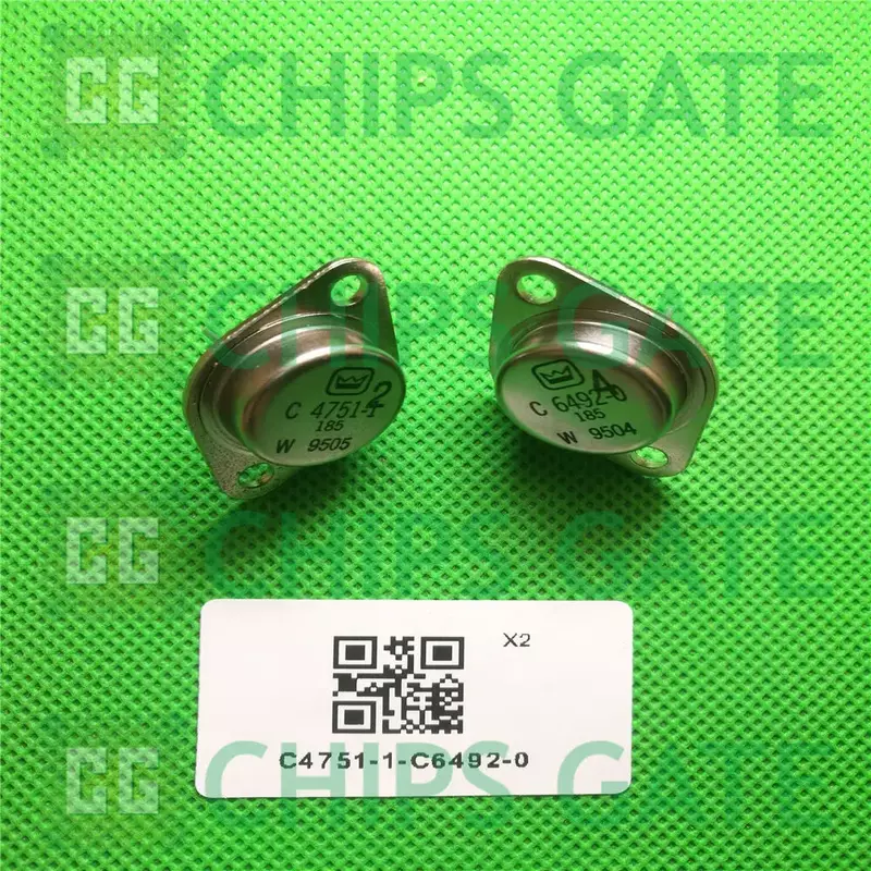 Original1 PAIRS Transistor Crown TO-3 C4751-1/C6492-0 C4751/C6492