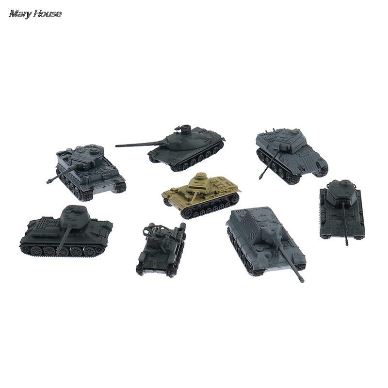 プラスチック製のタイガータンク,4つのサンドテーブル,1:144スケール,ワールドウォーii,ドイツ製,軍事モデル,1個
