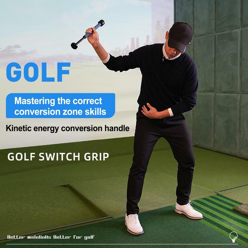 Golf Kinetic Energy Transfer Handle, Up and Down Swing Trainer, Mantém o pulso e o cotovelo no ângulo correto, antiderrapante