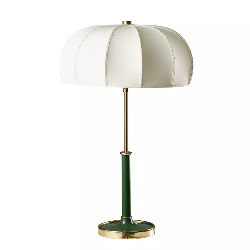 Lampe de table de salon émeraude rétro moderne, lampe de table de décoration de chambre à coucher de style européen