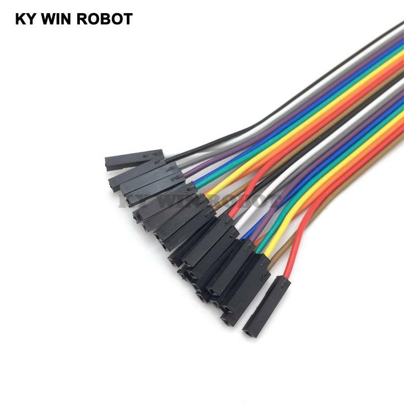 DuPont line 20 шт 20 см 2,54 мм 1 p-1 p Pin Женский Цветной макетный кабель Jumper Wire для Arduino