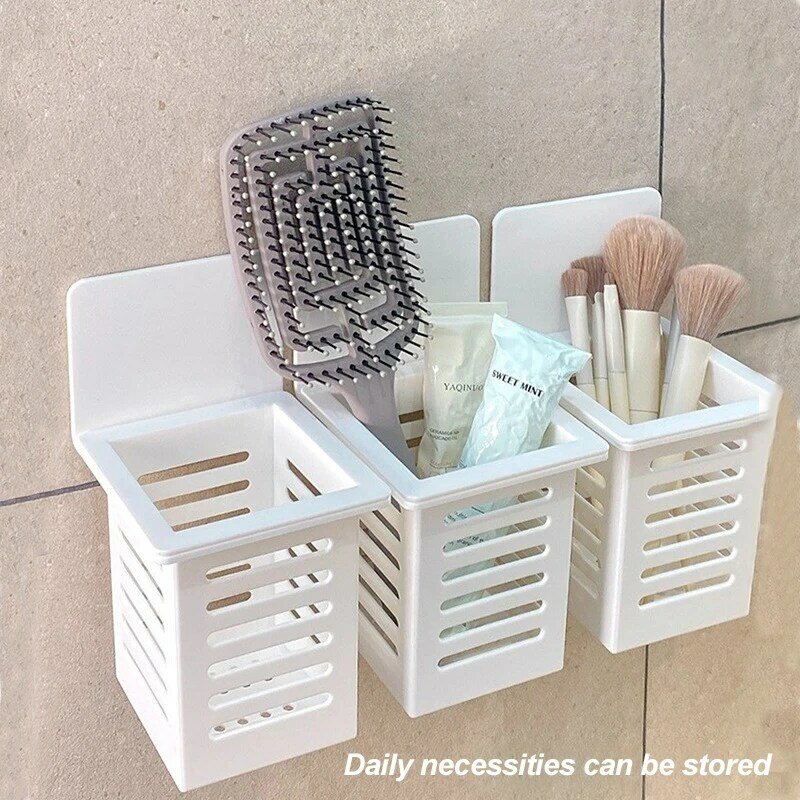Toothbrush Holder Wall Mount Stand Tooth Brush Holder Hooks Suction Cup Bathroom Tools Toothbrush Rack Bathroom Accessories Set