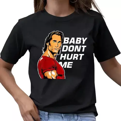 Baby Doe Me Geen Pijn Meme Cadeaus, Grappige Collega 'S Coole Grafische T-Shirt Top Voor Vrouwen Mannen Humoristische Sarcastische Uitspraken Met Korte Mouwen Blouses