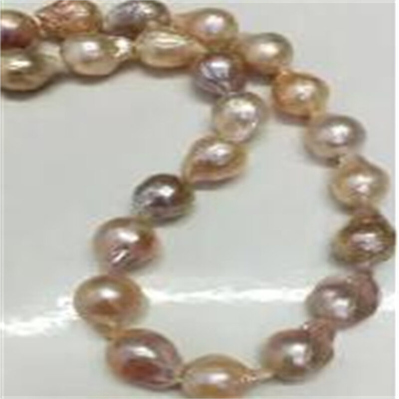 Langka 12-16Mm Alami Selatan Baroque Lavender Akoya Pearl Fashion Kalung 18"