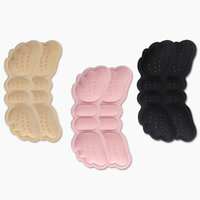 Plantillas adhesivas para el cuidado de los pies para mujer, almohadillas de parche para alivia el dolor, antidesgaste, 6 piezas = 3 pares