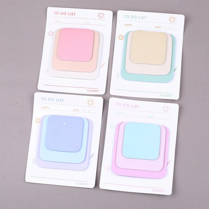 Korean Gradient Color Memo Pads Cute Fancy Sticky Notes Index Tab Post Notepads Bookmark Girls Stationery Kawaii School Planner