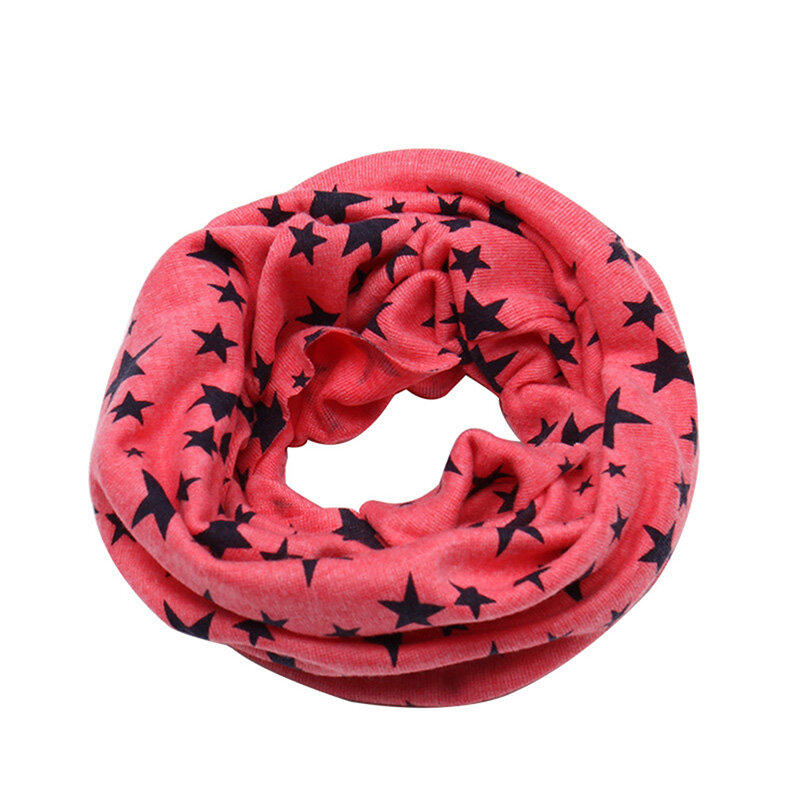 Bufanda de anillo de lana de dibujos animados para niños y niñas, pañuelo de cuello de algodón con estampado de anillo redondo, chal cálido de invierno, 2019