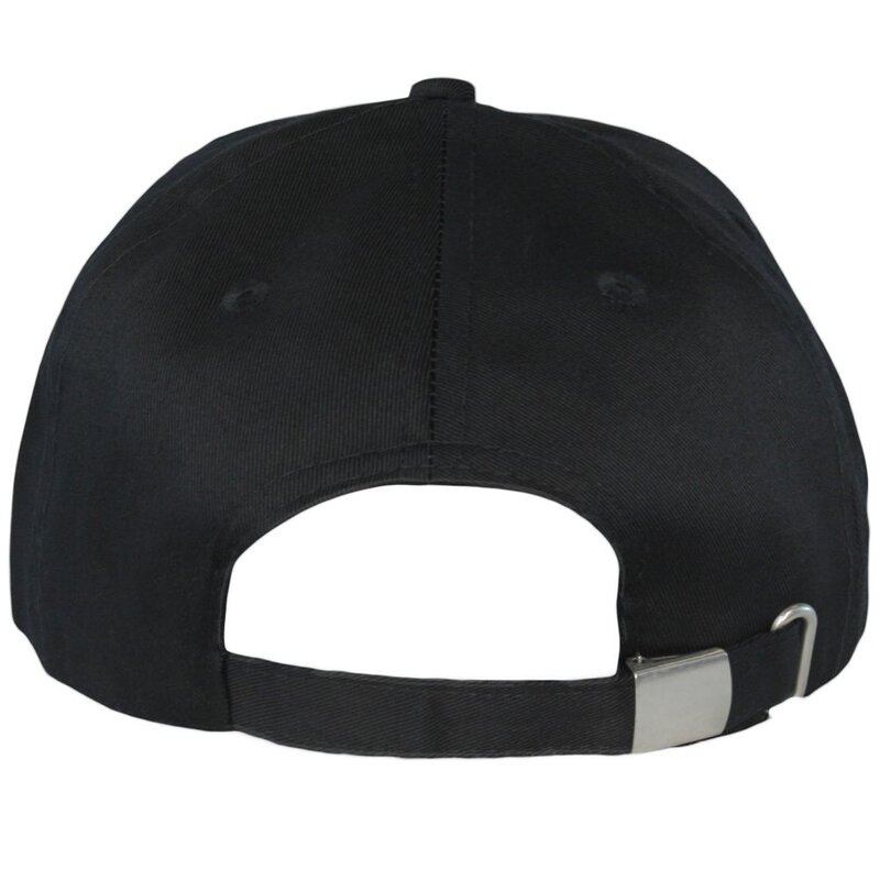 Thin Blue Line Skull USA Flag Mid Profile Hat (Black)