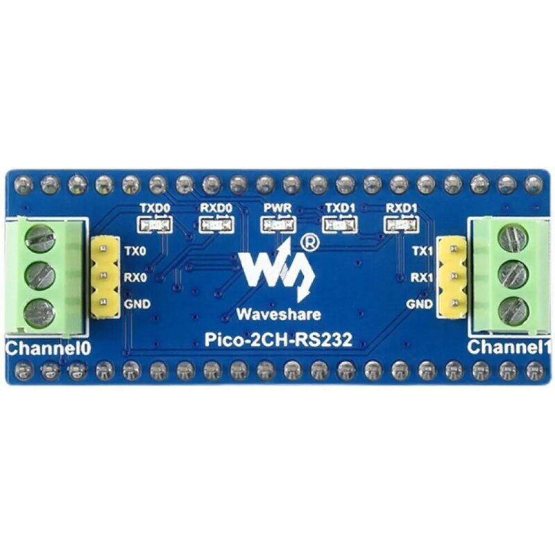 RPI 듀얼 채널 RS232 확장 보드, SP3232EEN 드라이버 칩, Uart 통신 모듈, 라즈베리 파이 피코용