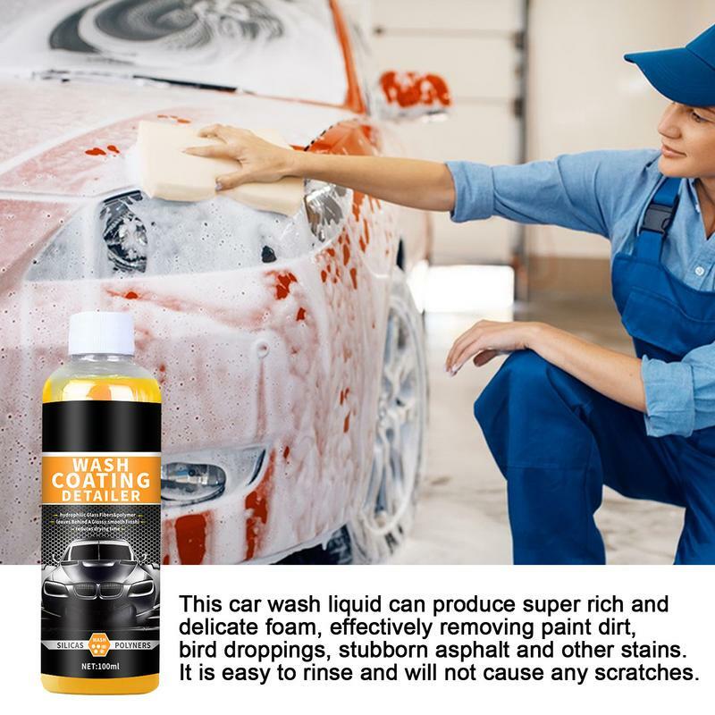 Car Wash Shampoo Car Wash Cleaner Quick Dry Multi-purpose 100ml Cleaning Surface Cleaner Remove Grease For Cars Trucks SUVs