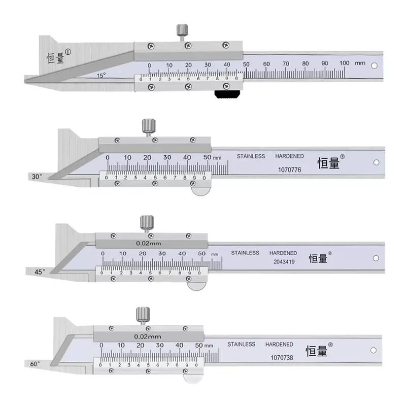 الفرجار الورني من الفولاذ المقاوم للصدأ ، شاشة رقمية ، قياس العمق ، مقياس الشطب الإلكتروني ، 0-15 ، 45 ° ، 30 ° ، 15 °