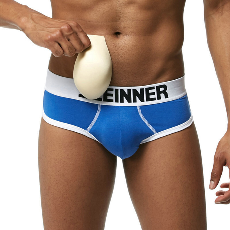 Nowa męska seksowne majtki wkładka wzmacniająca wybrzuszenie do penisa wkładka do strojów kąpielowych bielizna majtki spodenki gąbka Push Up Pad