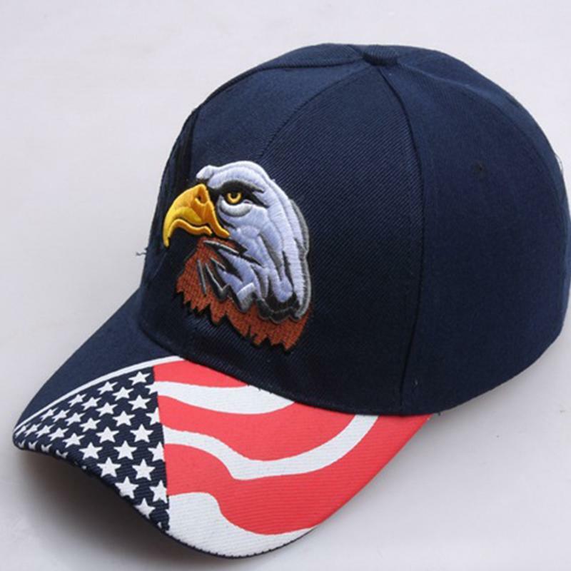 Flag Baseball Caps Cool Breathable Eagle And Flag Camo Trucker Hat Reusable Outdoor Sports Caps Patriotic Embroidered Sunscreen