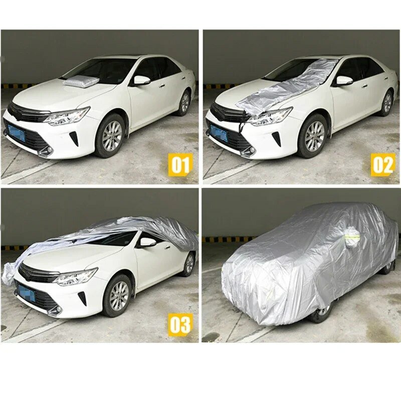 Cubierta de protección Exterior para coche, parasol de nieve, a prueba de polvo, Universal, para Hatchback, sedán, SUV