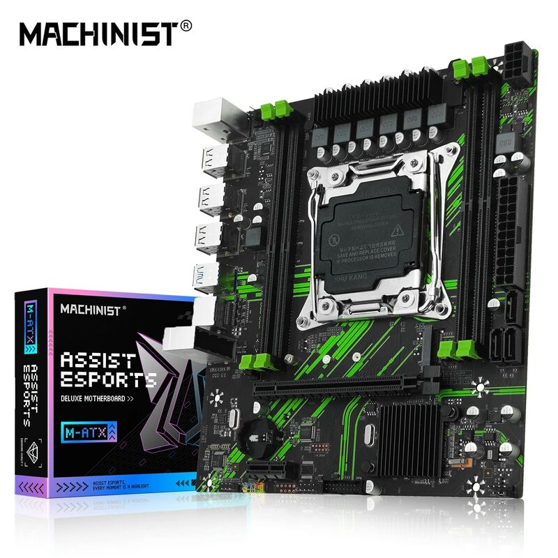 MACHINIST-placa base X99 PR9 X99, compatible con LGA 2011-3 Intel Xeon E5 V3 y V4 CPU DDR4 RAM SATA/NVME ranura M.2