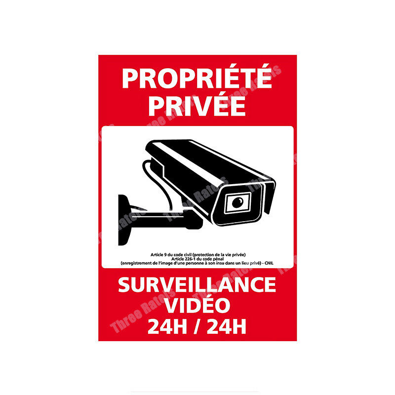 Decalque auto-adesivo para vigilância por vídeo, etiqueta do carro, Auto Decors impermeáveis no pára-choques, janela traseira, laptop, Y709 #