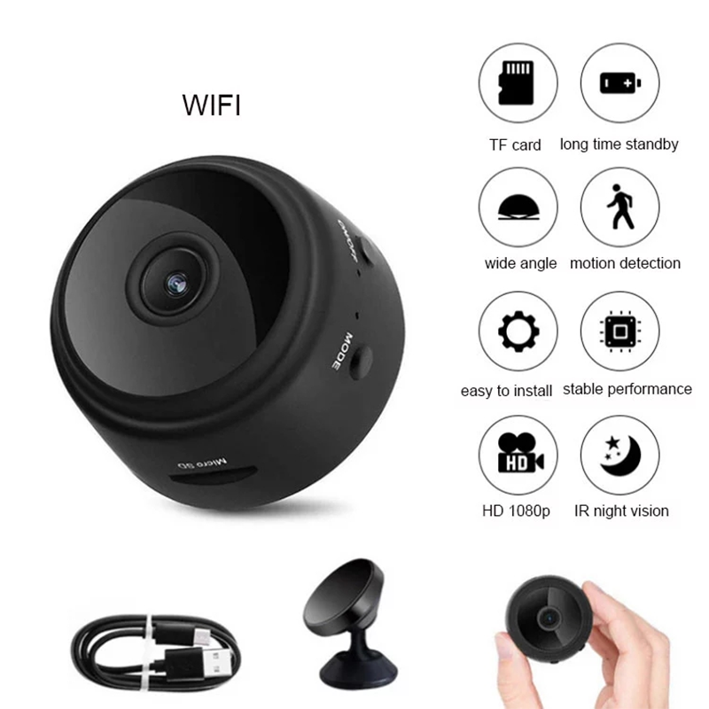 A9 Mini Cemera 1080P High Definition WIFI CCTV IP Night View Motion Detection Voice Video Security Wireless Security Cameras