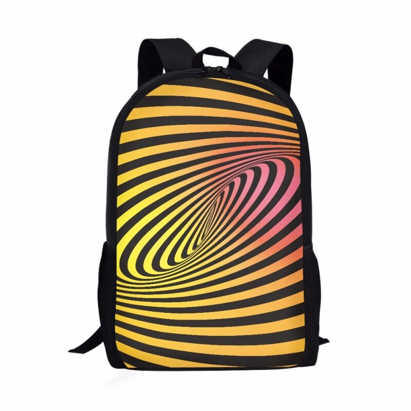 Mochila con patrón psicodélico abstracto para adolescentes, bolsas para ordenador portátil, bolsa de libros para estudiantes, mochila informal diaria, mochilas de viaje