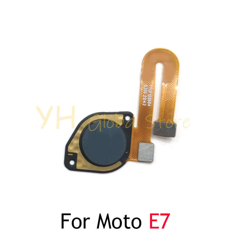 Lecteur d'empreintes digitales pour Motorola Moto E7, capteur d'identification tactile, clé de retour, bouton d'accueil, pièces de réparation de câble flexible