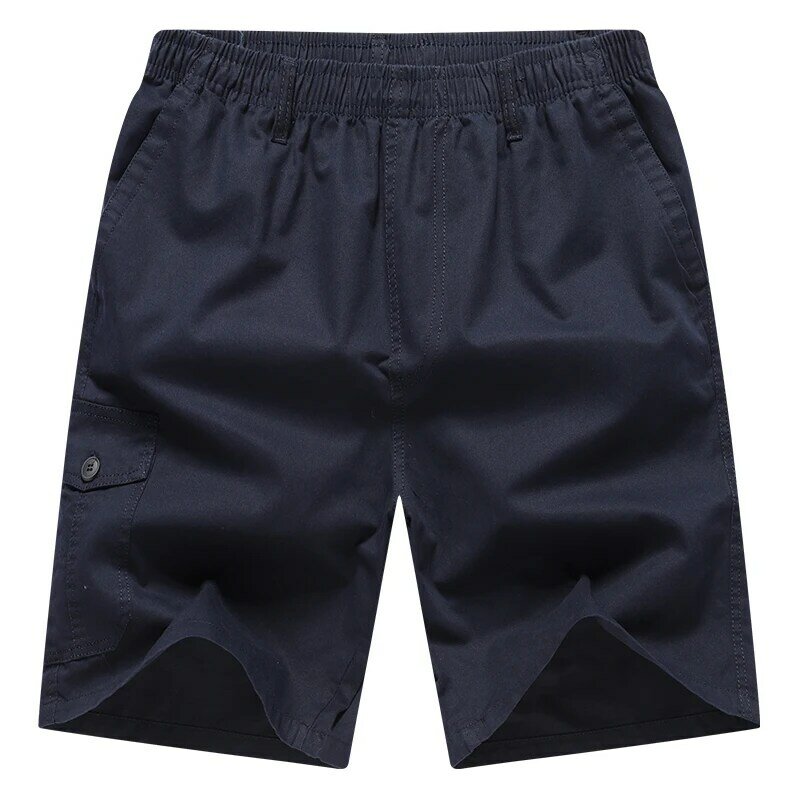 Summer Men Thin Loose Fitting Casual Shorts New  Simplicity Fashion Elastic Men's Shorts Solid Color Breathable Beach Shorts Men
