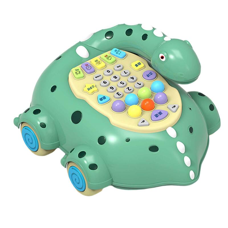 Muzyczne samochodzik dla dziecka telefoniczne dla dzieci zabawki do oświetlenie do zastosowań muzycznych na telefon do nauki w przedszkolu