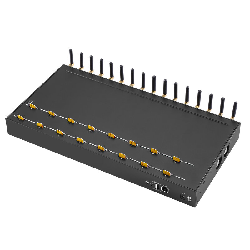 4G Lte 16 Antenna Channel EC25 High Gain Signal Wireless Modem Support SMPP Http API Data Analysis And SMS Notification System