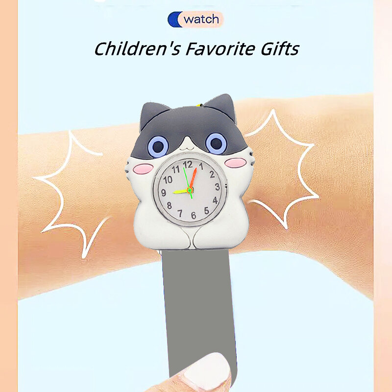 Часы-браслет для мальчиков и девочек, Мультяшные игрушки с фламинго, тукан, сова, подарок на день рождения, для детей 2-15 лет