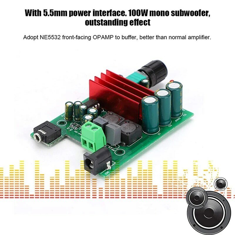 Carte d'amplificateur de puissance haute sensibilité Mono TPA3116, technologie d'amplificateur de caisson de basses avec NE5532 OPMedals
