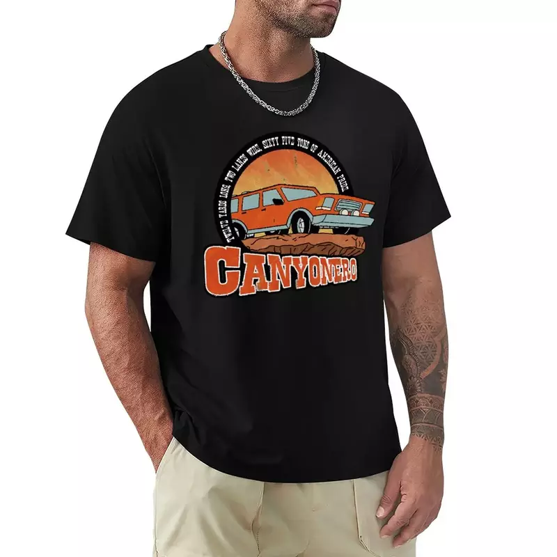 Camiseta con logotipo de Canyonero para hombre, camisa funnys blanks de secado rápido