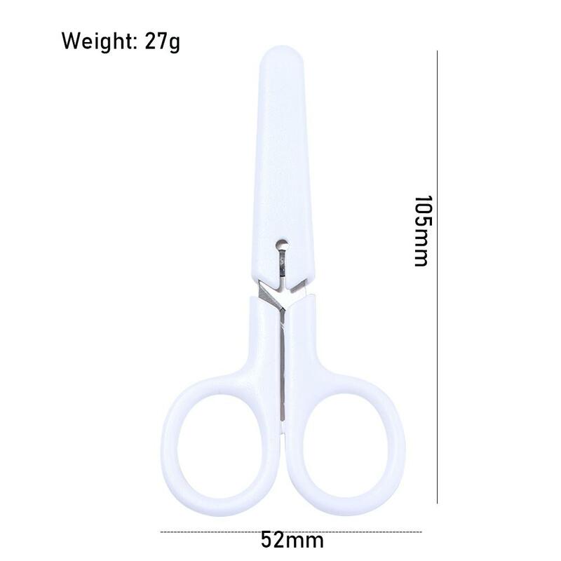 Portable Safety Handwork Mini for Paper Student White Color Office Scissor White Tiny Scissors Scissor