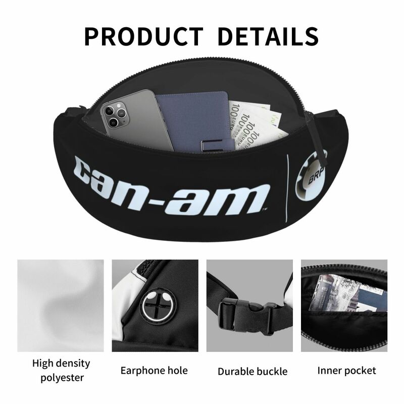 Can-Am 만두 가방, 남성 및 여성용, 트렌드 BRP 오토바이 가슴 대각선 가방