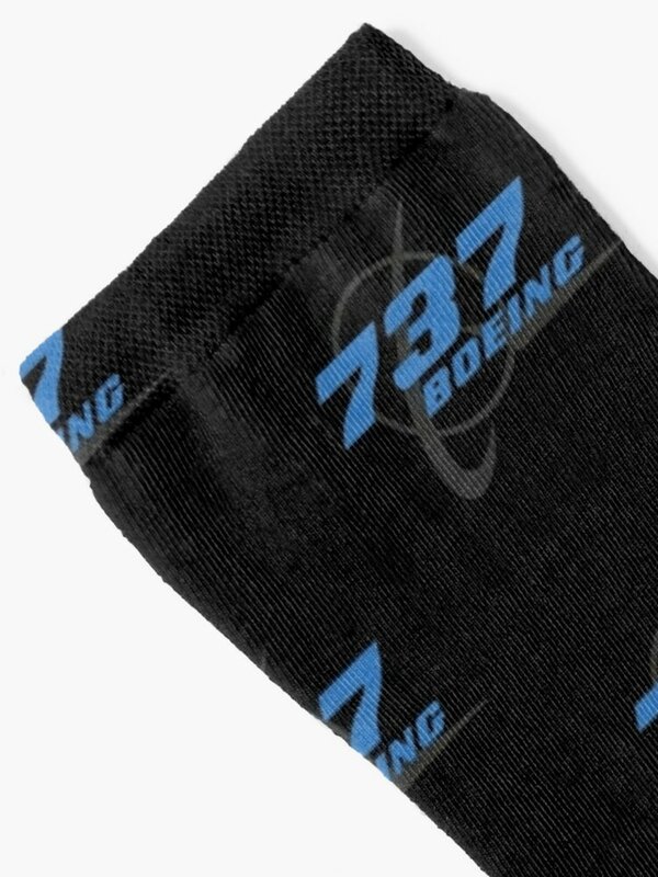 Boeing-Chaussettes de football coordonnantes en coton pour hommes et filles, haute qualité, cadeaux d'hiver à la mode, 737