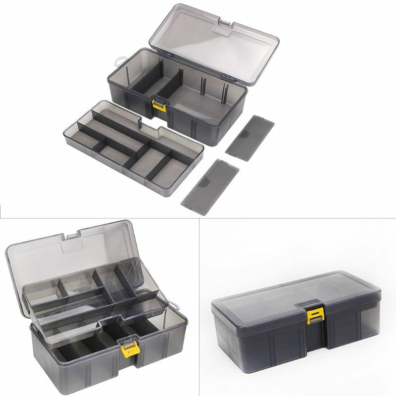 Two-layer Plastic Storage for Case PP Material Made Multipurpose Storage Box Org